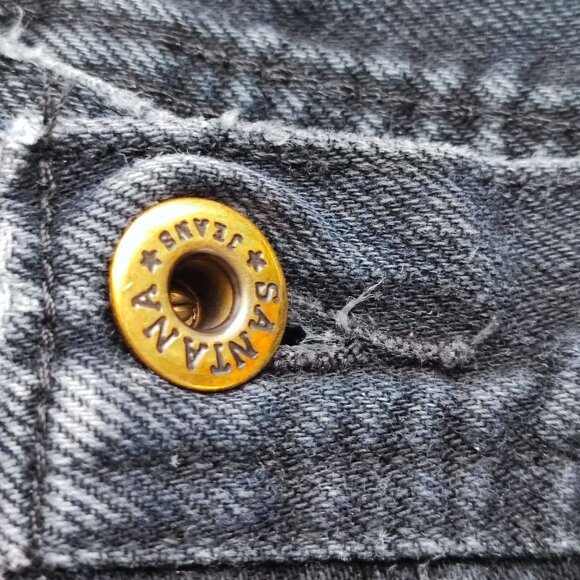 Vintage Santana by Parasuco jeans women's size 31 black curvy high-rise - Picture 8 of 15